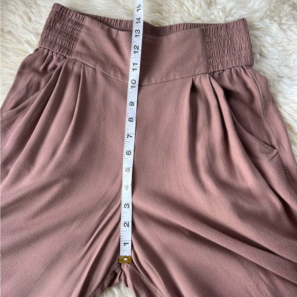 Aritzia Azure Skies Los Feliz Wide Leg Culotte Pants Joggers Clay XS - Picture 8 of 11